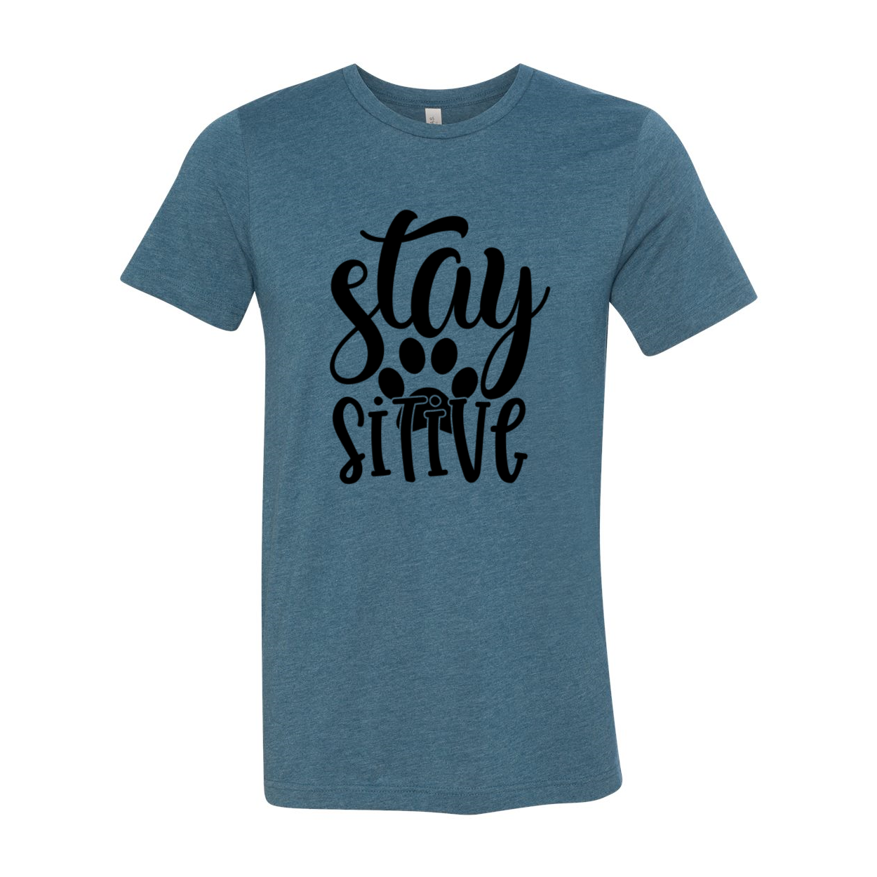 Stay Paw Sitive Shirt in various colors, showcasing its soft fabric and stylish design.