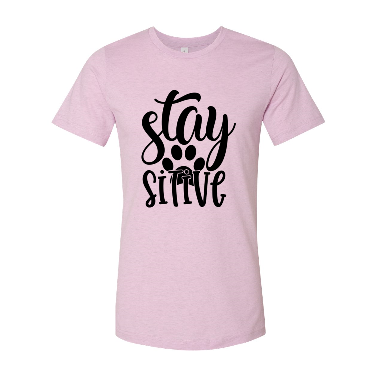 Stay Paw Sitive Shirt in various colors, showcasing its soft fabric and stylish design.