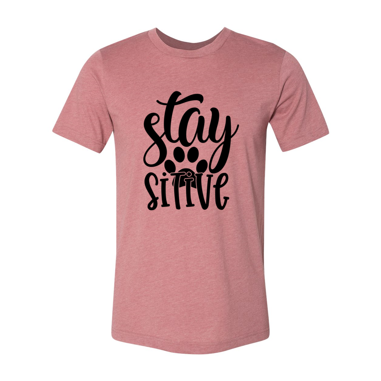 Stay Paw Sitive Shirt in various colors, showcasing its soft fabric and stylish design.