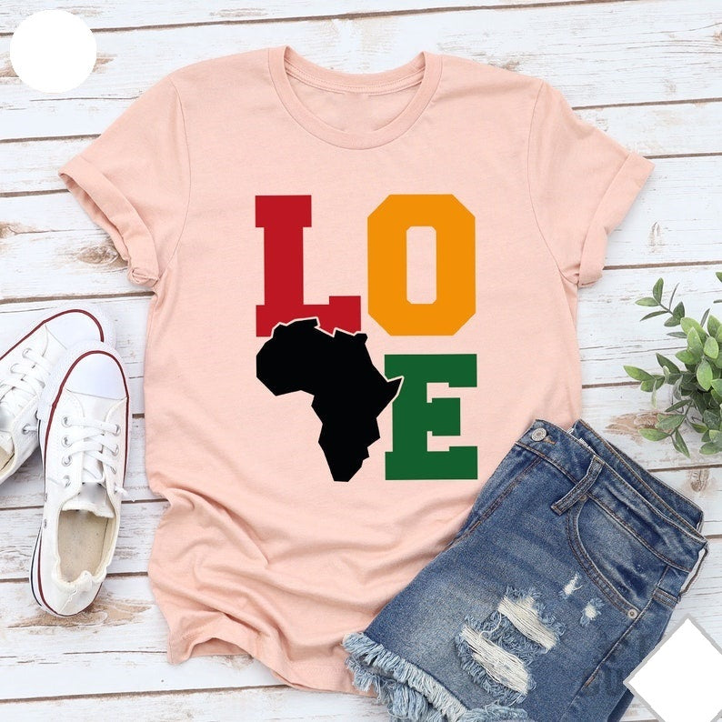 A vibrant Summer Printed T-Shirt featuring African cultural designs, made from a cotton-polyester blend, perfect for casual wear.