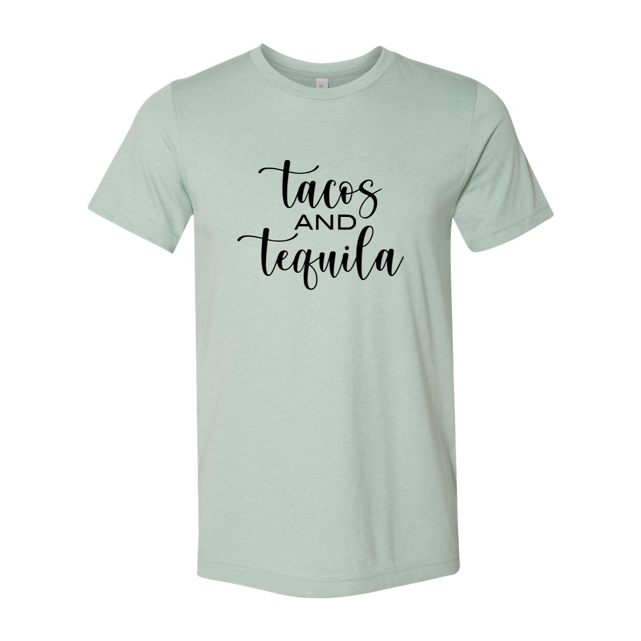 A vibrant Tacos And Tequila Shirt made from soft ring spun cotton, featuring a fun print and available in multiple colors.