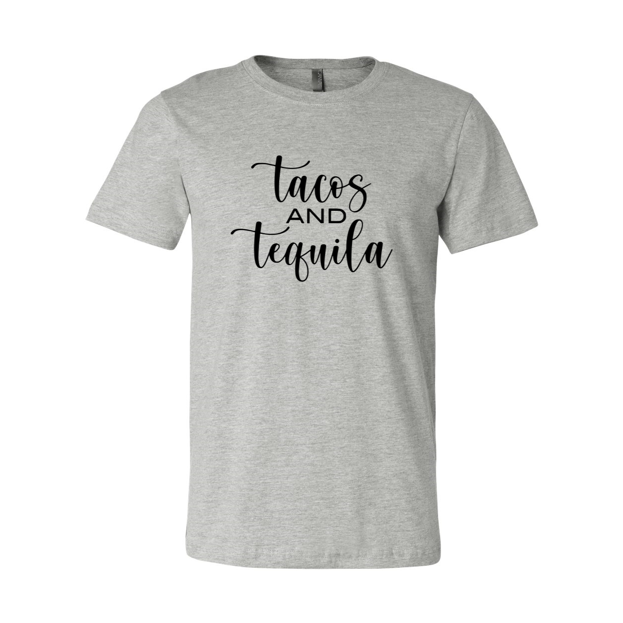 A vibrant Tacos And Tequila Shirt made from soft ring spun cotton, featuring a fun print and available in multiple colors.