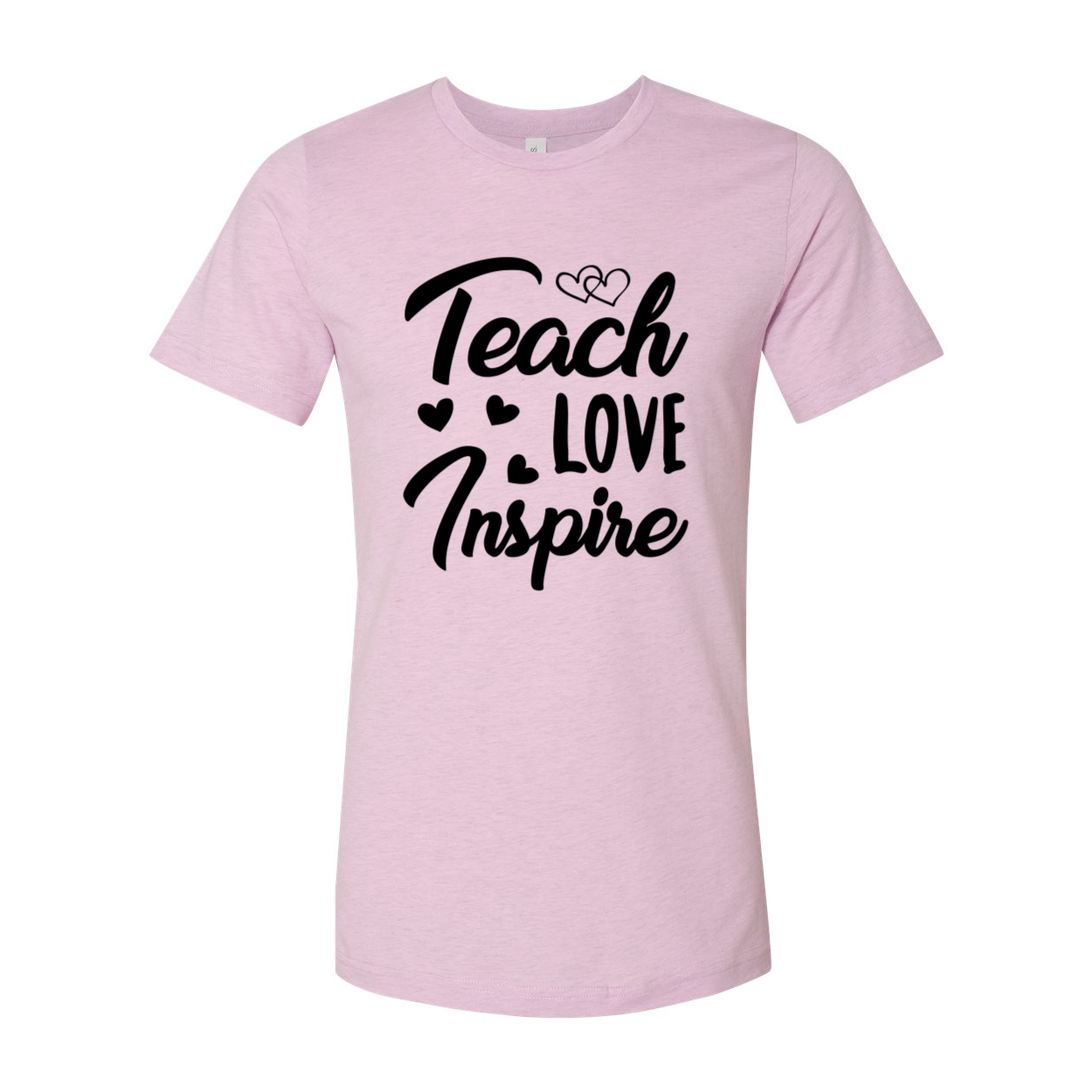 A unisex Teach Love Inspire Shirt in various colors, showcasing its soft fabric and comfortable fit.