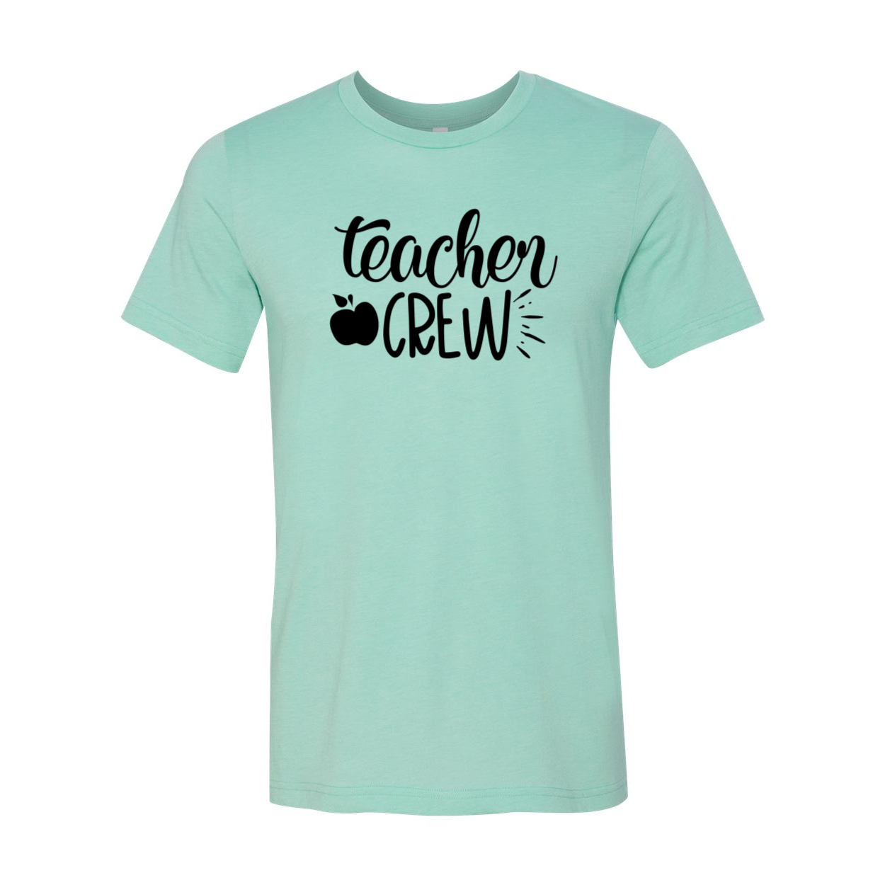 A comfortable unisex Teacher Crew Shirt in various colors, showcasing its soft fabric and classic crew neck design.