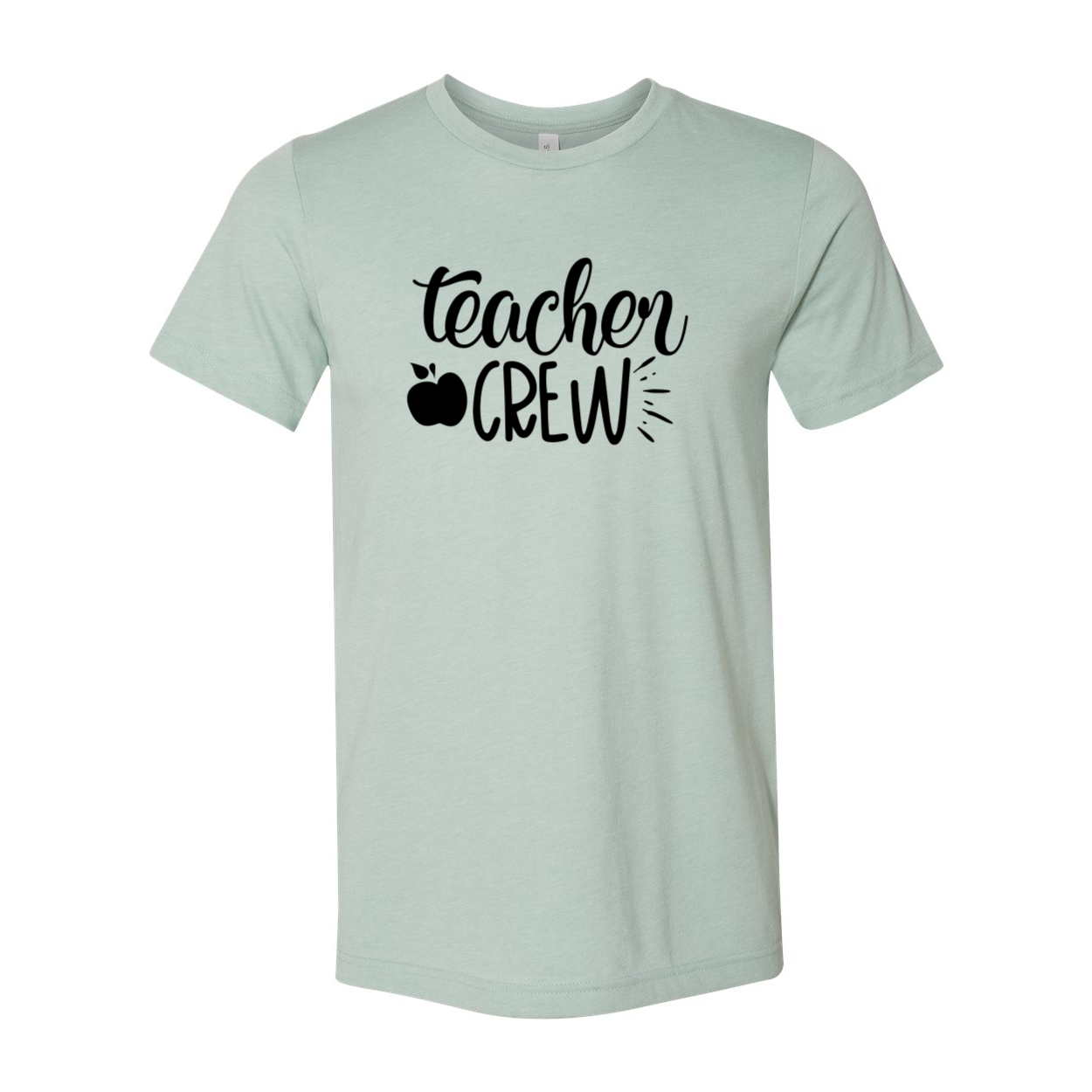 A comfortable unisex Teacher Crew Shirt in various colors, showcasing its soft fabric and classic crew neck design.