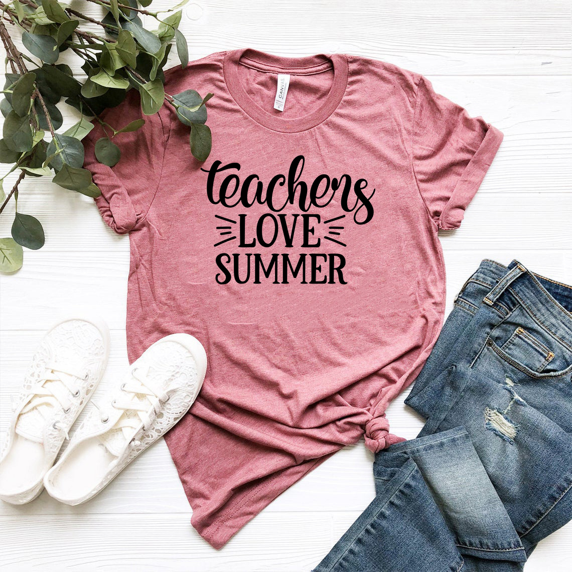 Unisex Teachers Love Summer Shirt in various colors, showcasing its comfortable fabric and stylish design.