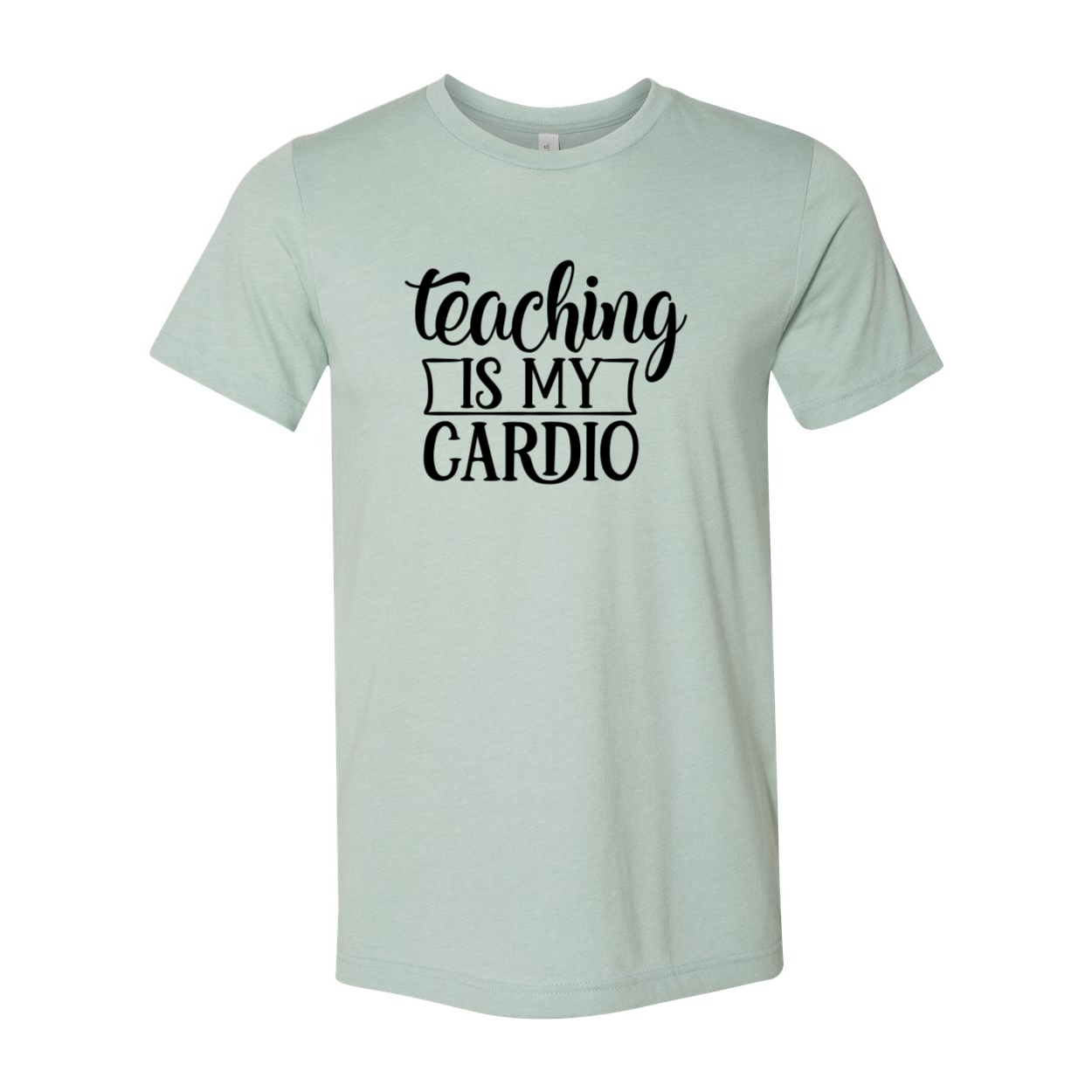 Unisex Teaching Is My Cardio Shirt in various colors, showcasing its soft fabric and stylish design.