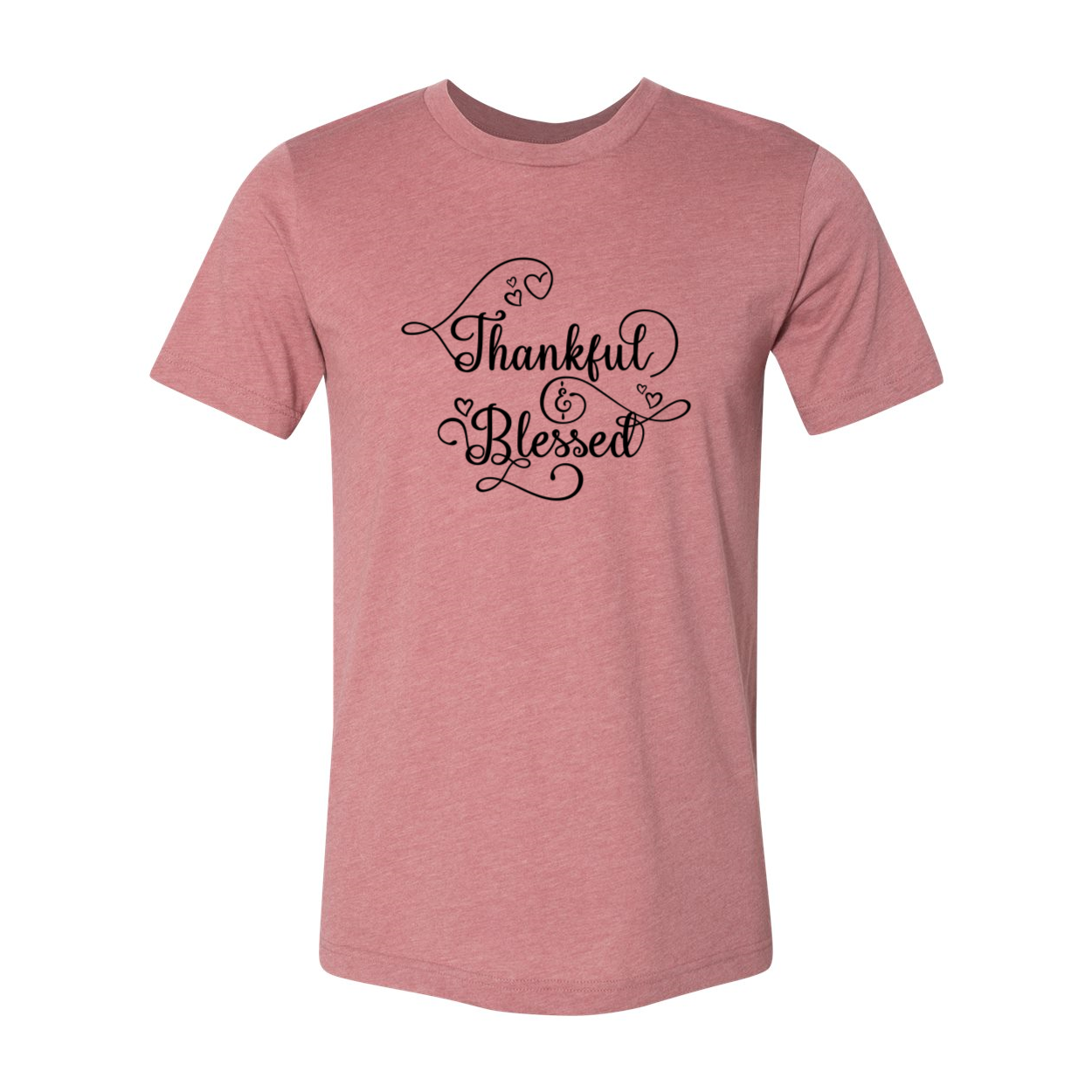 A unisex Thankful And Blessed Shirt in various colors, showcasing its soft fabric and stylish design.