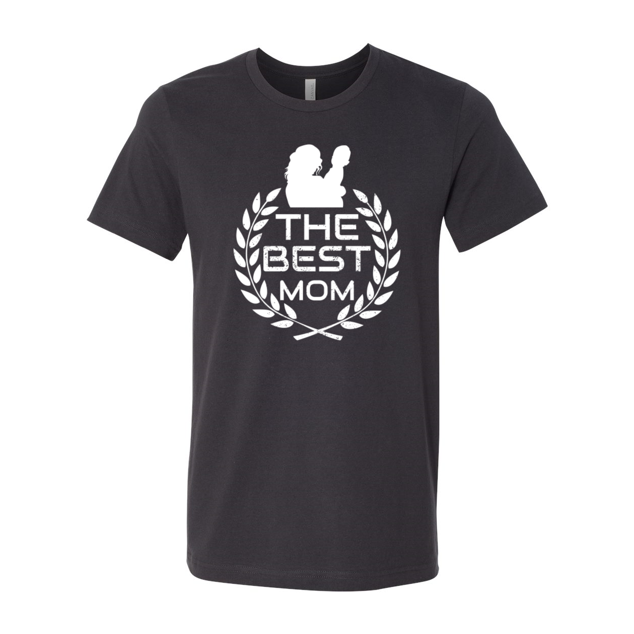 A stylish unisex T-shirt in various colors, featuring the text 'The Best Mom Shirt' printed on it, showcasing its comfortable design and quality fabric.