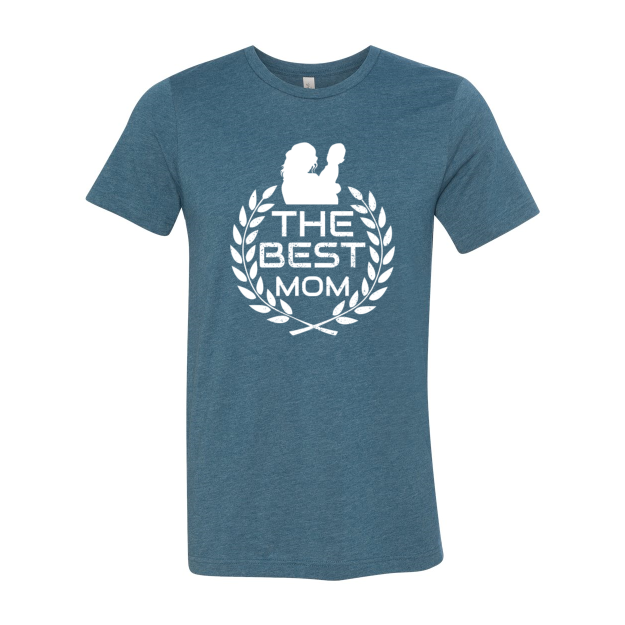 A stylish unisex T-shirt in various colors, featuring the text 'The Best Mom Shirt' printed on it, showcasing its comfortable design and quality fabric.