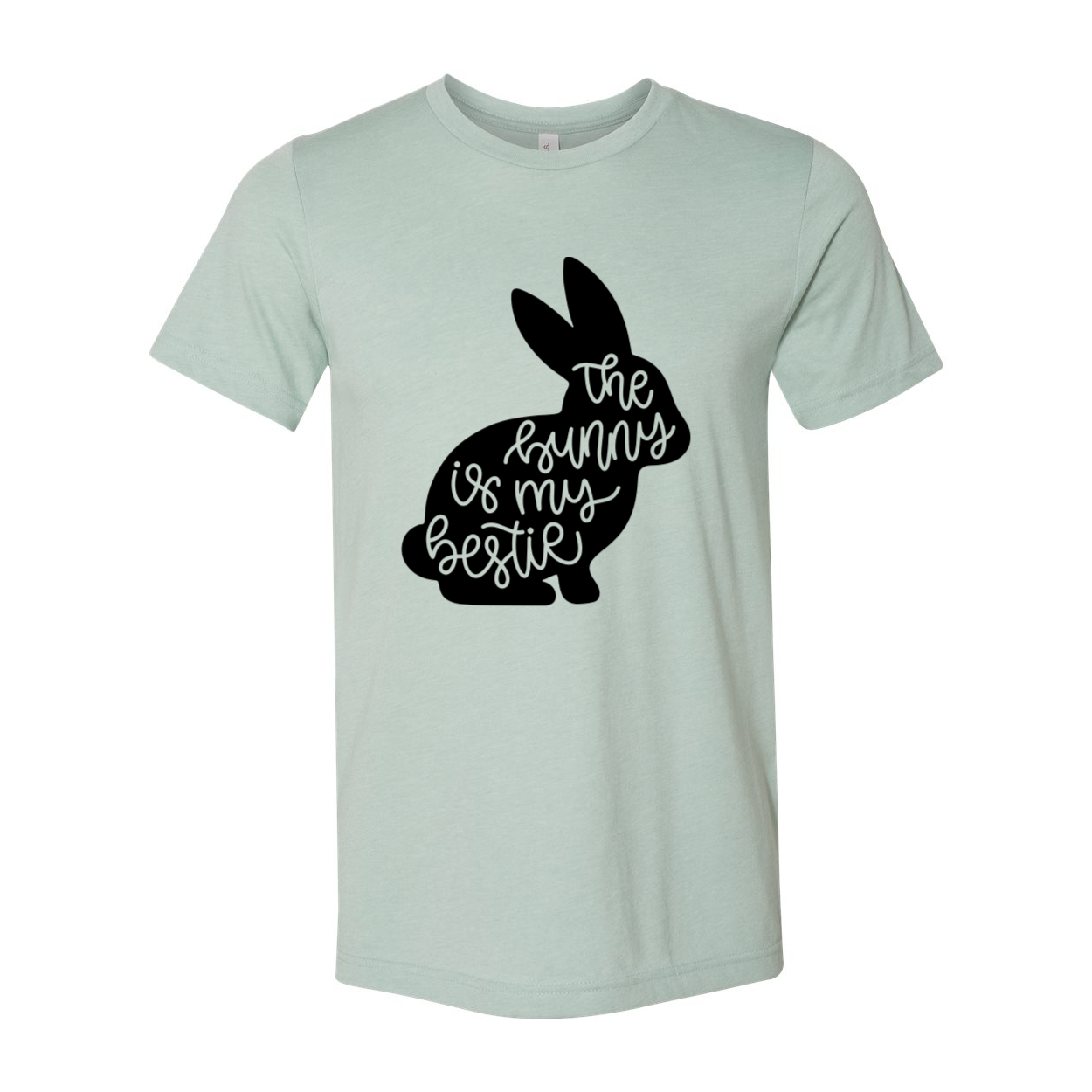 A stylish unisex T-shirt named The Bunny, made from soft ring spun cotton, available in multiple colors and sizes.