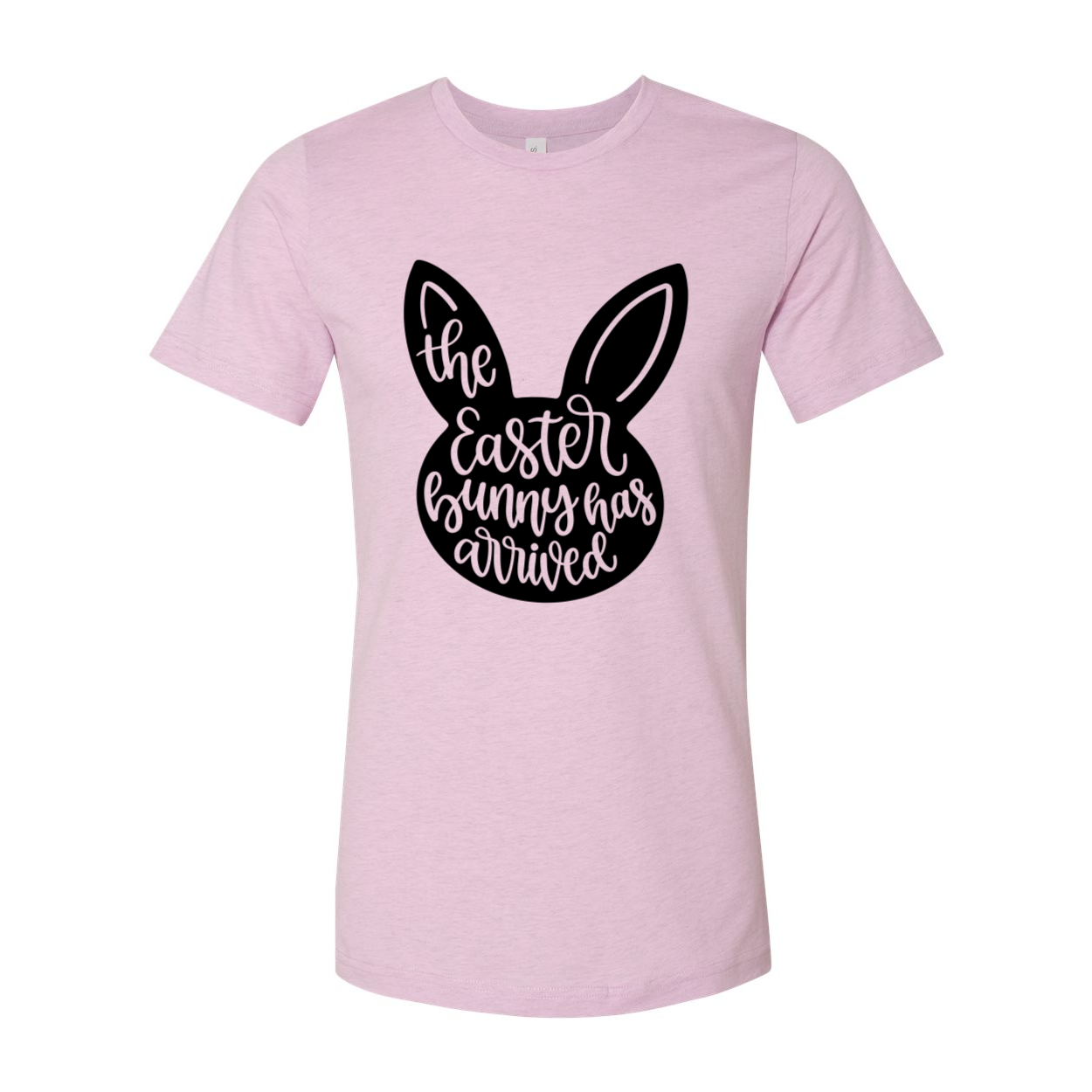 A colorful unisex T-shirt featuring a cheerful Easter Bunny design, made from soft ring spun cotton, available in multiple sizes and colors.