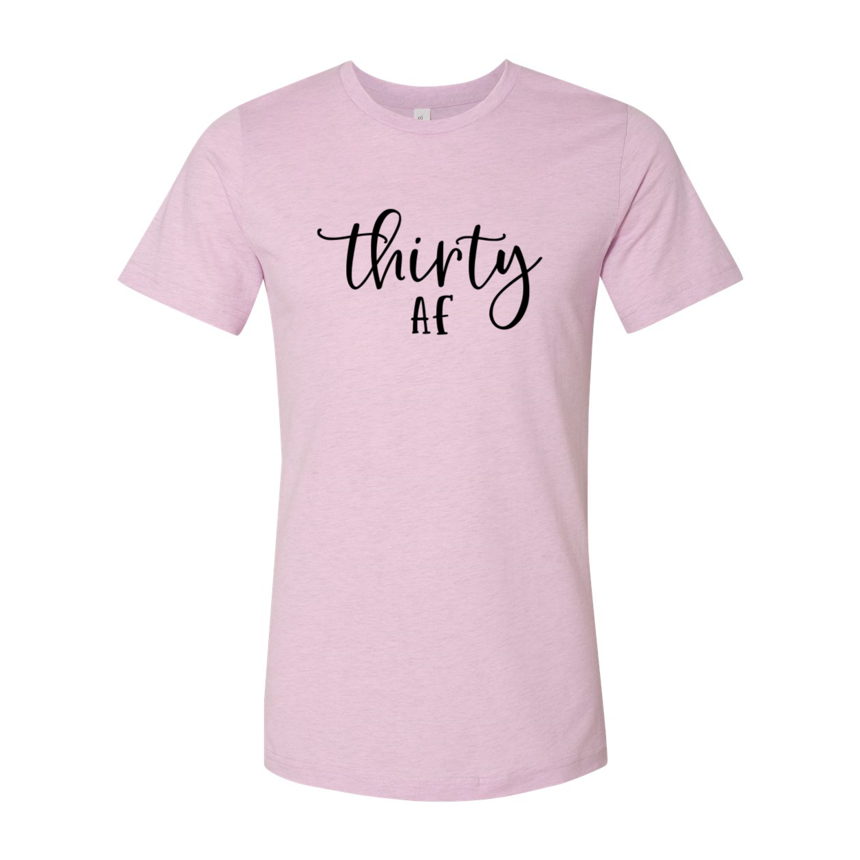 A stylish unisex Thirty Af Shirt made from soft ring spun cotton, available in multiple colors and sizes, featuring a crew neck and short sleeves.