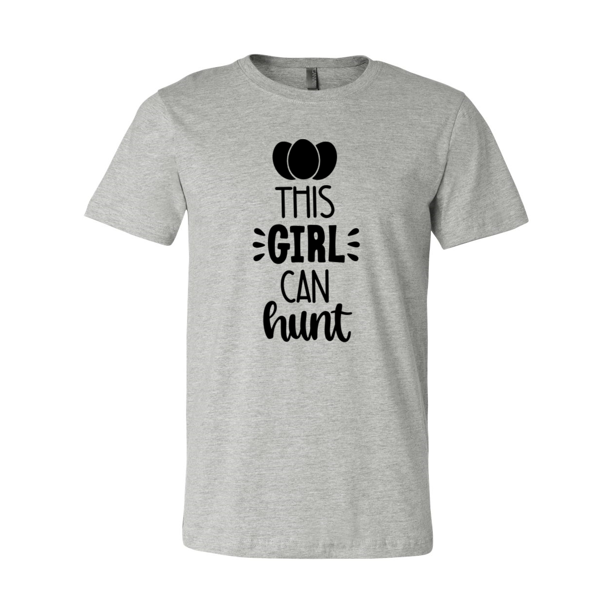 This Girl Can Hunt Unisex T-shirt in various colors, showcasing its comfortable fabric and stylish design.