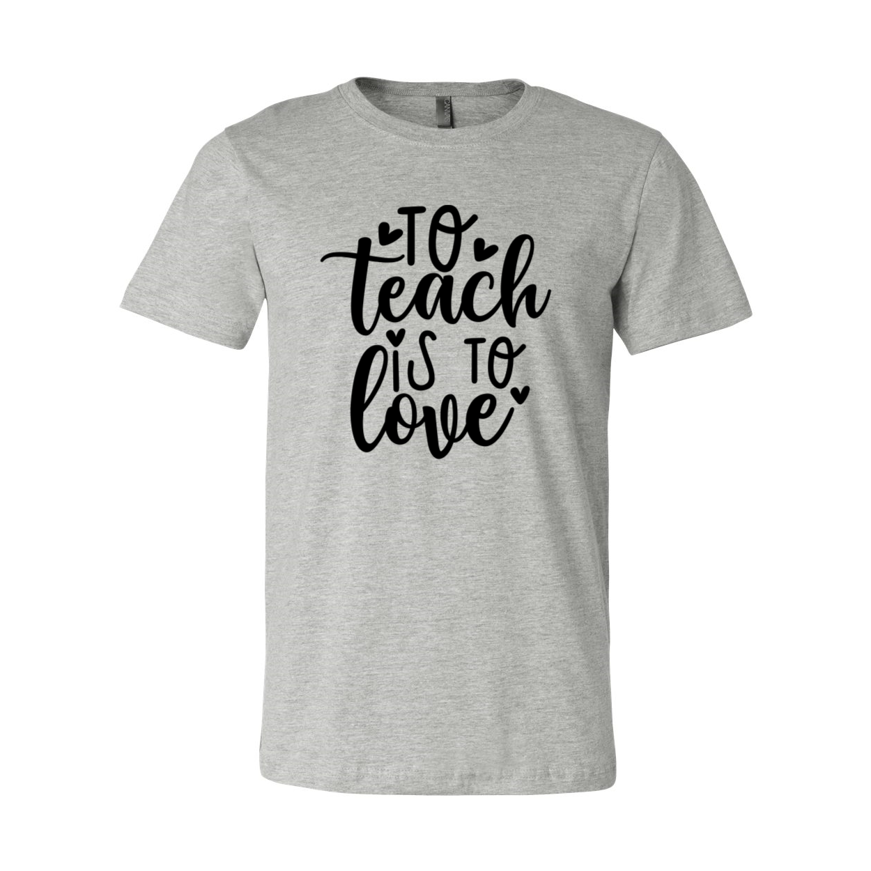 Unisex To Teach Is To Love Shirt in various colors, showcasing its soft fabric and stylish design.