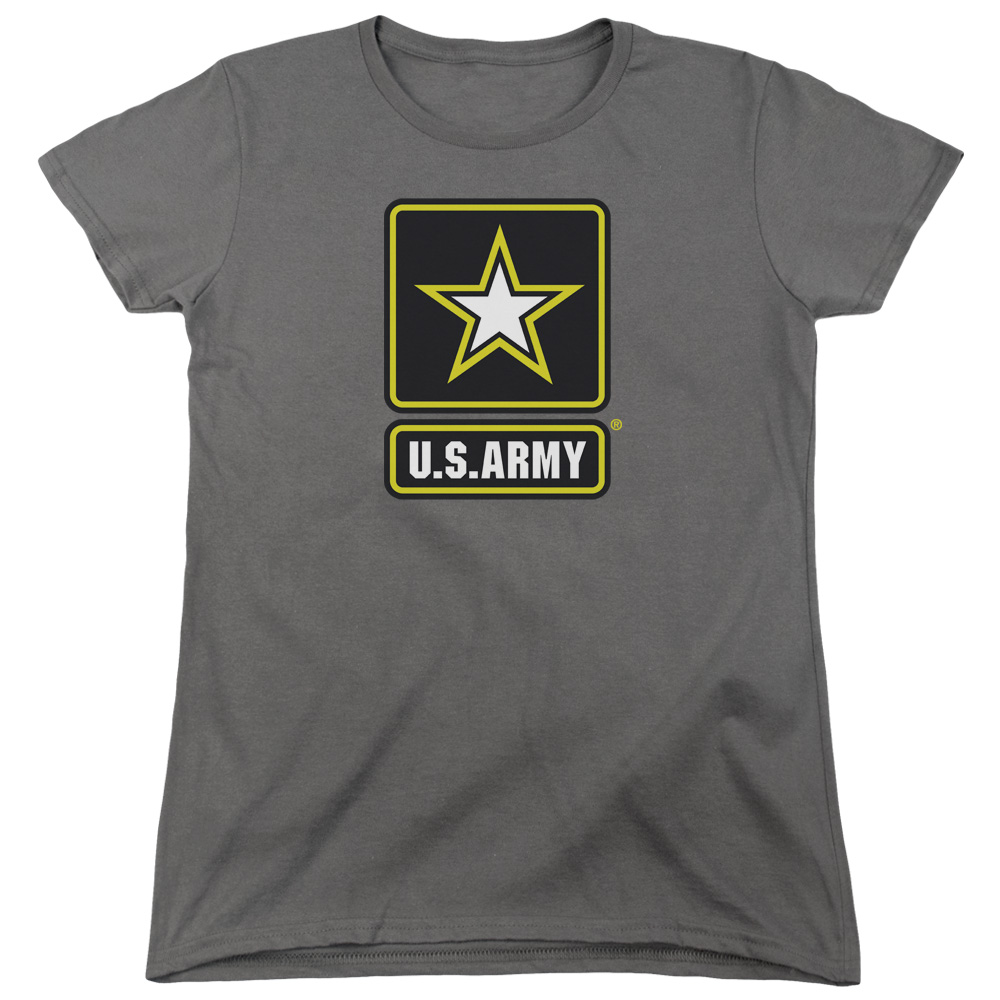 Grey U.S. Army logo shirt.