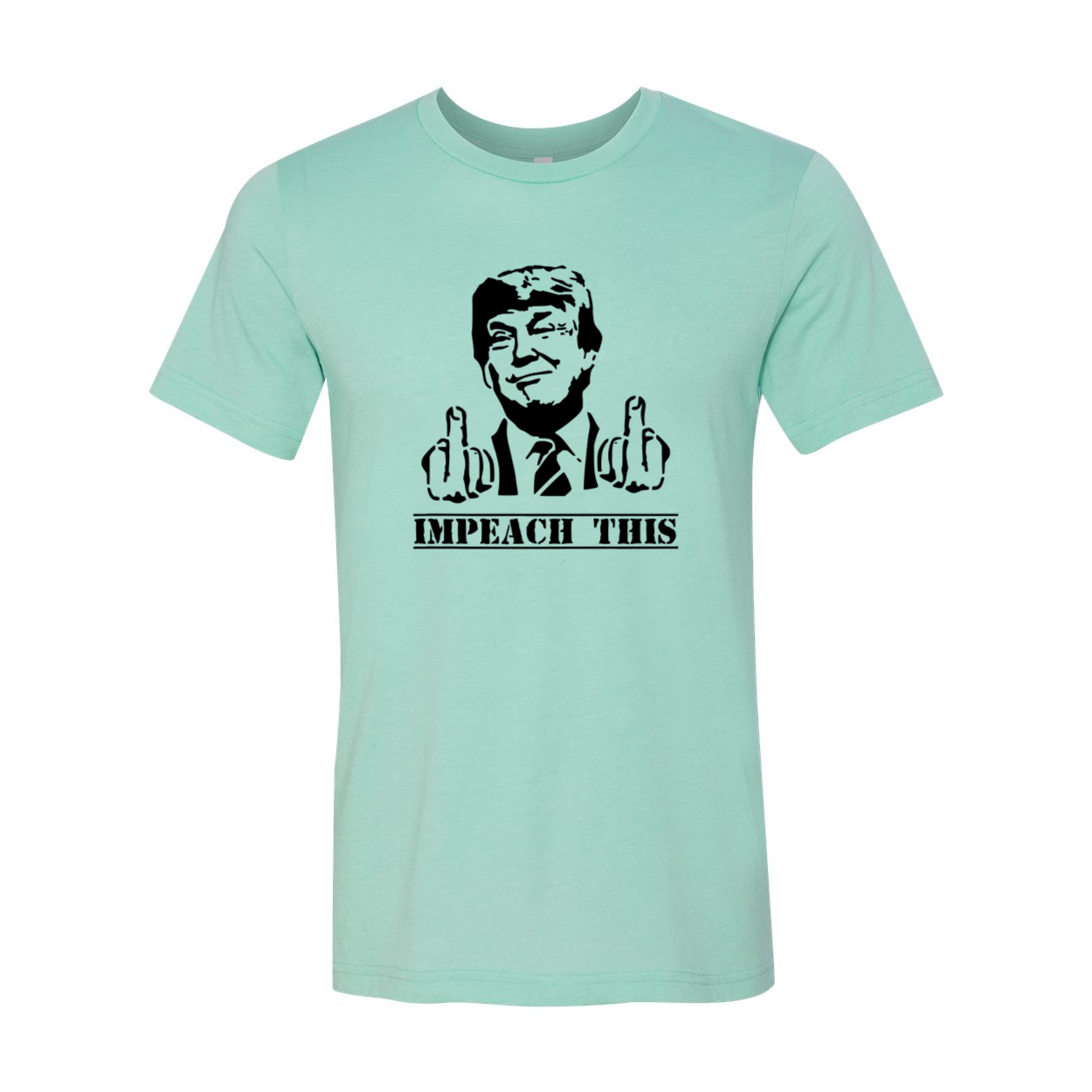 Unisex Trump Impeach This Shirt in various colors, showcasing its comfortable fit and high-quality print.