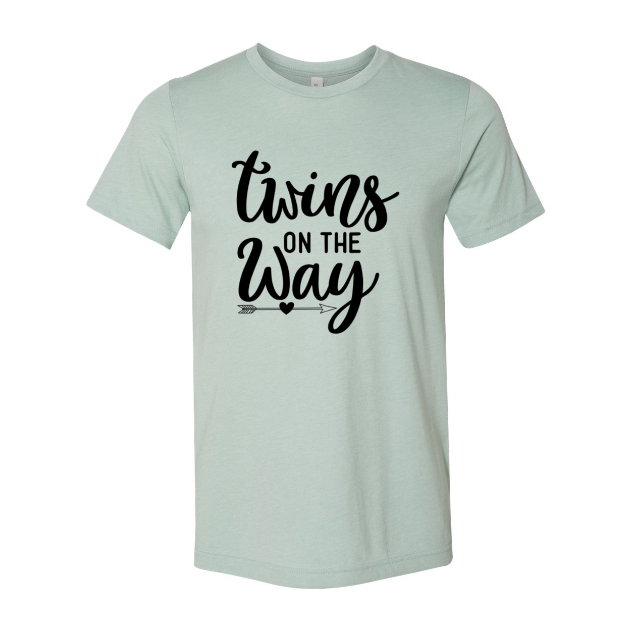 A stylish unisex Twins On The Way Shirt in various colors, showcasing its comfortable fit and high-quality print.