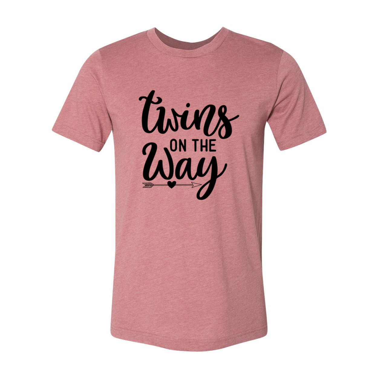 A stylish unisex Twins On The Way Shirt in various colors, showcasing its comfortable fit and high-quality print.