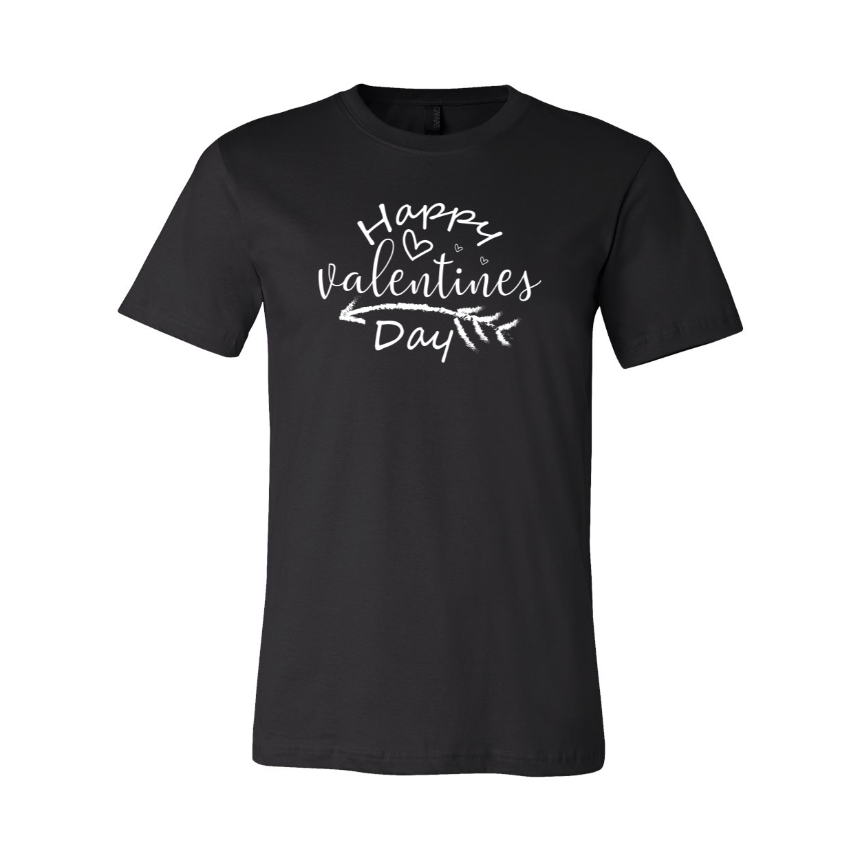 VAL0133 Happy Valentines Day Shirt in various colors, showcasing its soft fabric and stylish design.