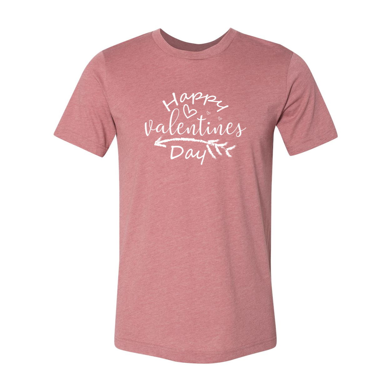 VAL0133 Happy Valentines Day Shirt in various colors, showcasing its soft fabric and stylish design.