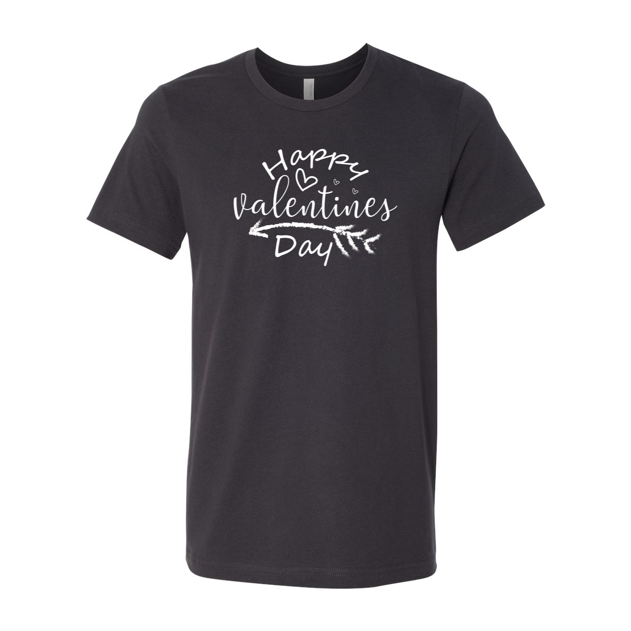 VAL0133 Happy Valentines Day Shirt in various colors, showcasing its soft fabric and stylish design.