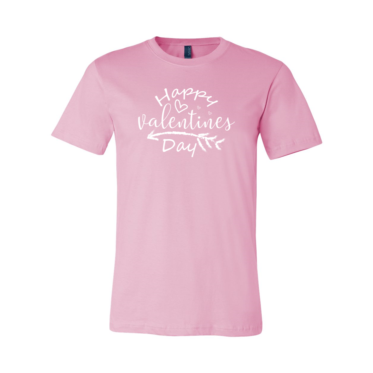 VAL0133 Happy Valentines Day Shirt in various colors, showcasing its soft fabric and stylish design.