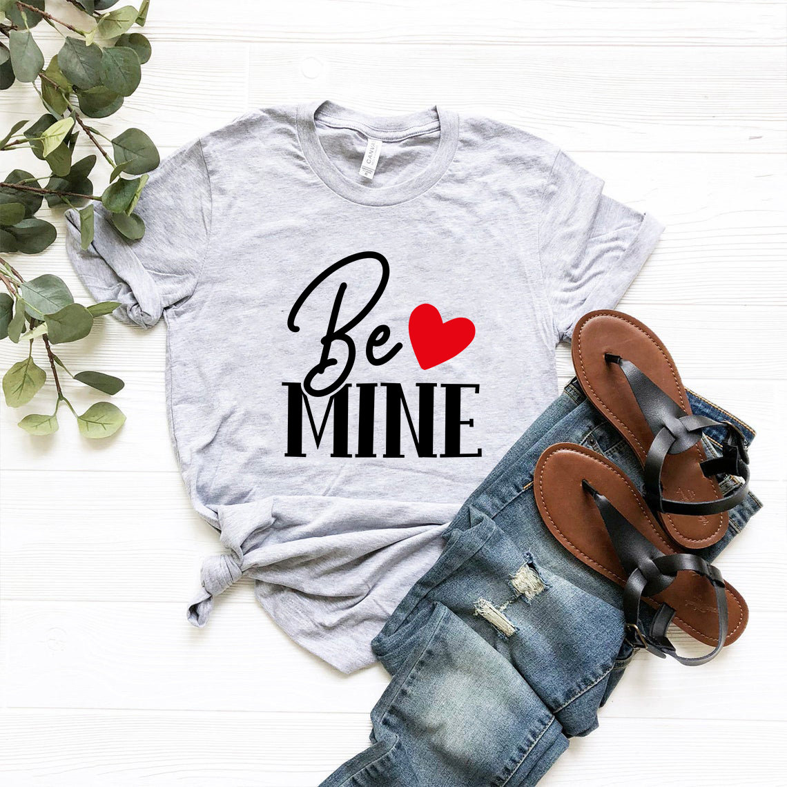 VAL0134 Be Mine Shirt in various colors, showcasing its soft fabric and stylish design.