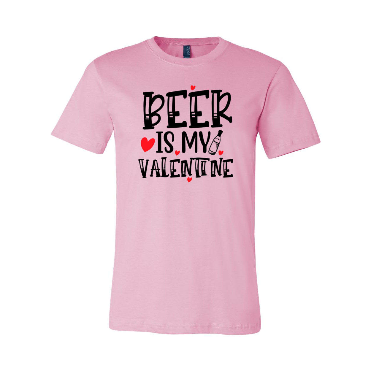 VAL0135 Beer Is My Valentine Shirt in various colors, showcasing its comfortable fit and high-quality print design.