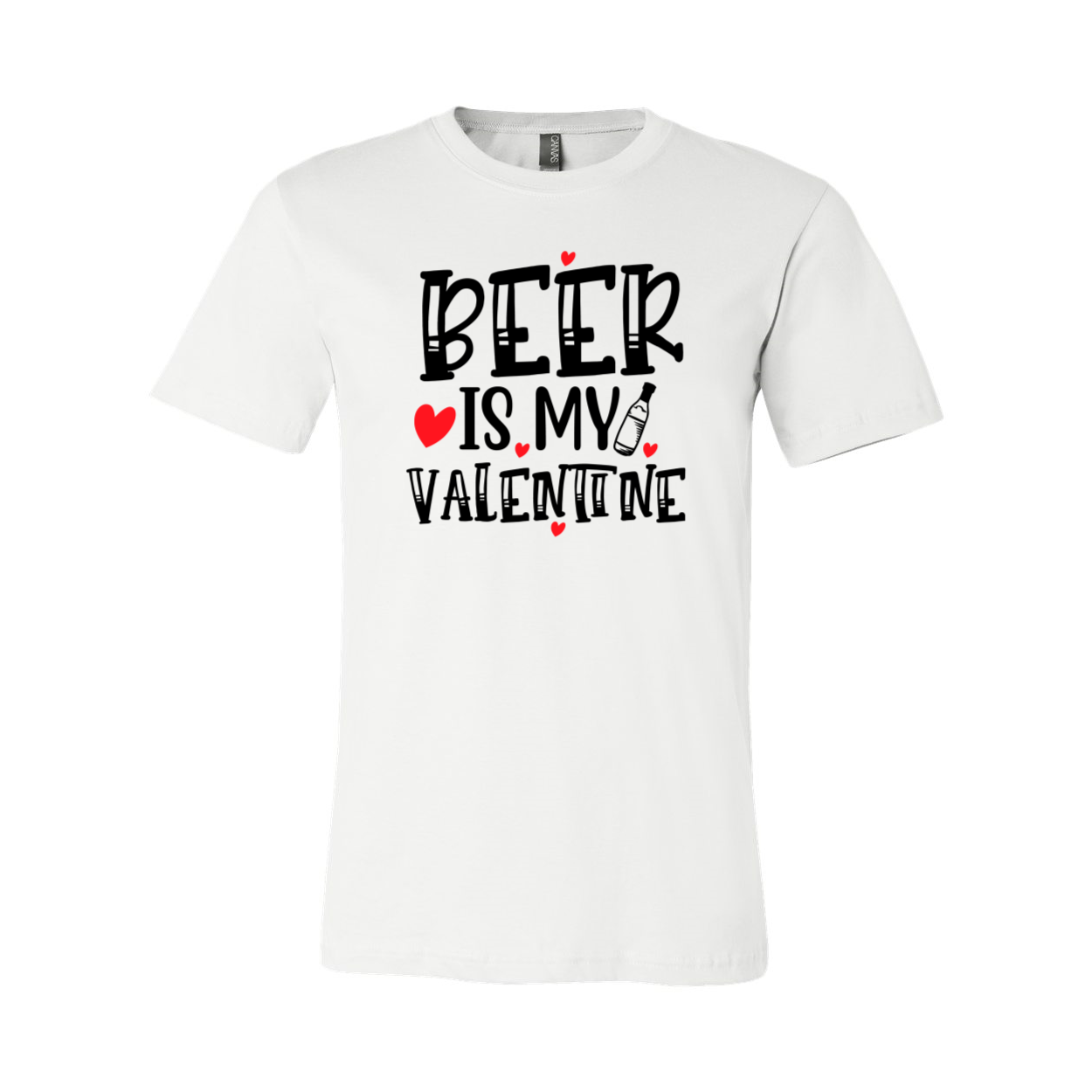 VAL0135 Beer Is My Valentine Shirt in various colors, showcasing its comfortable fit and high-quality print design.