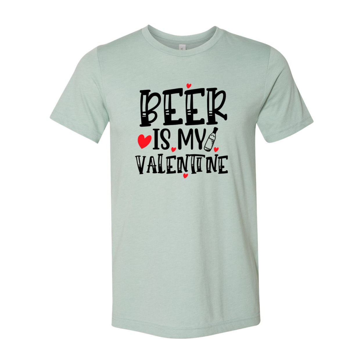 VAL0135 Beer Is My Valentine Shirt in various colors, showcasing its comfortable fit and high-quality print design.