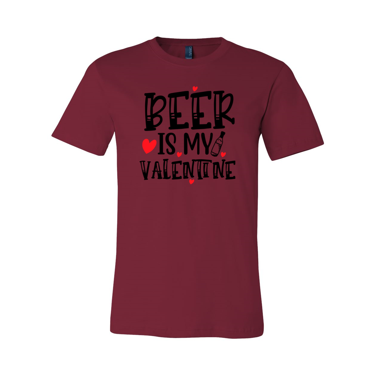 VAL0135 Beer Is My Valentine Shirt in various colors, showcasing its comfortable fit and high-quality print design.