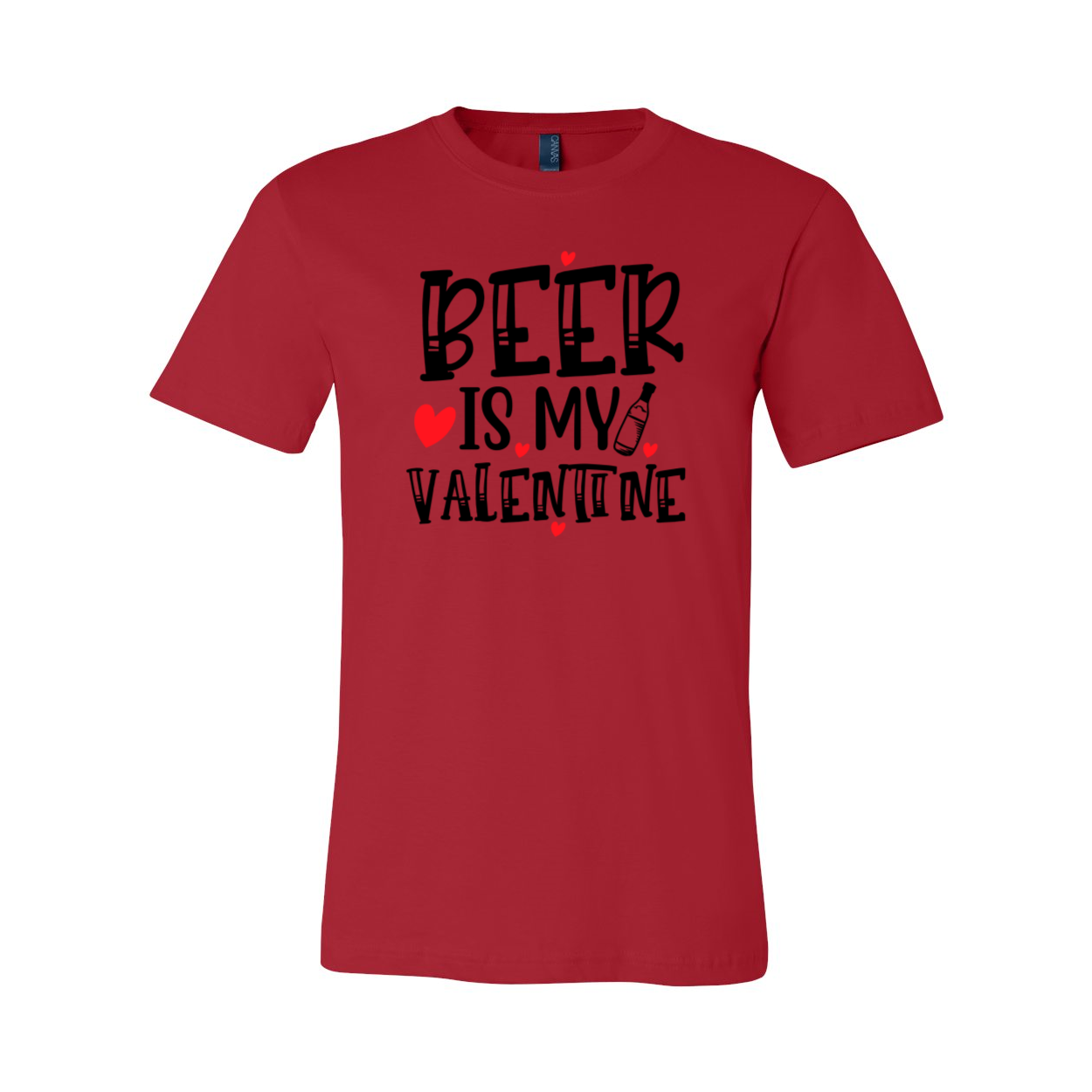 VAL0135 Beer Is My Valentine Shirt in various colors, showcasing its comfortable fit and high-quality print design.