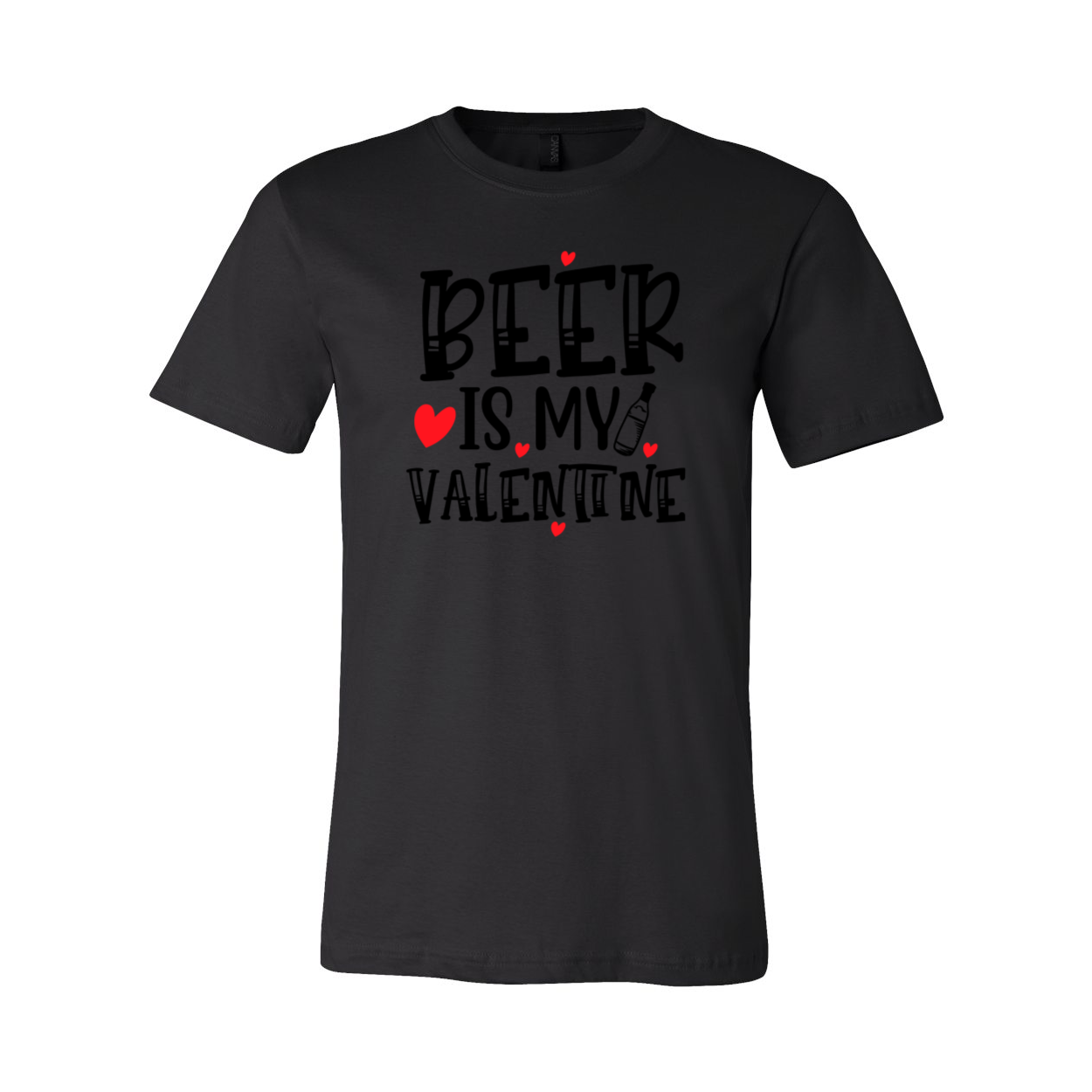 VAL0135 Beer Is My Valentine Shirt in various colors, showcasing its comfortable fit and high-quality print design.