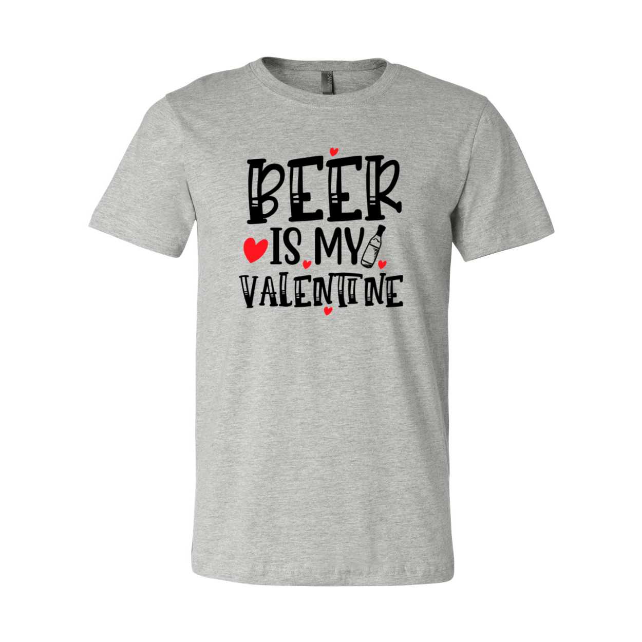 VAL0135 Beer Is My Valentine Shirt in various colors, showcasing its comfortable fit and high-quality print design.