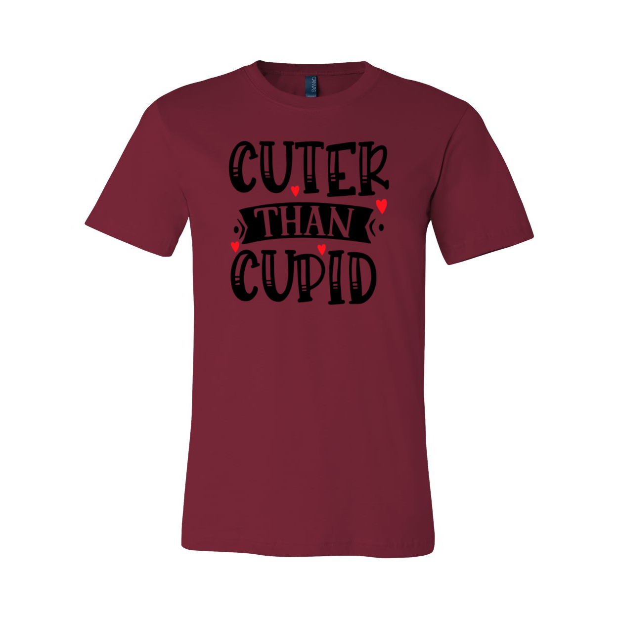 VAL0141 Cuter Than Cupid Shirt in various colors, showcasing its soft fabric and stylish design.