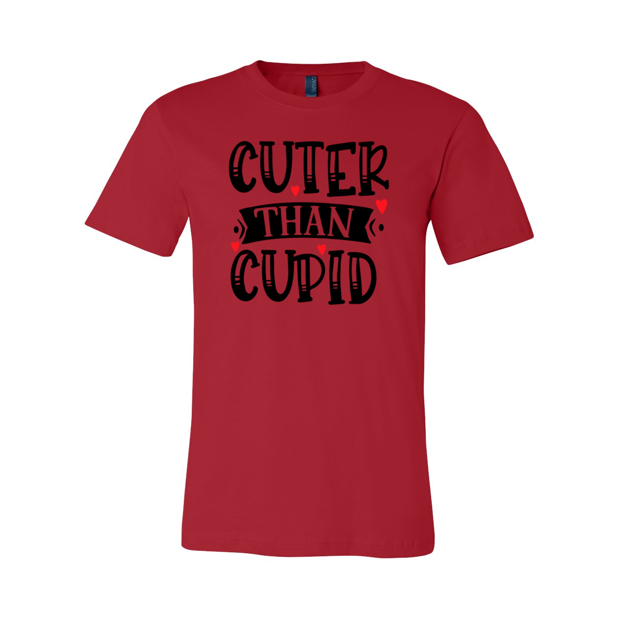 VAL0141 Cuter Than Cupid Shirt in various colors, showcasing its soft fabric and stylish design.