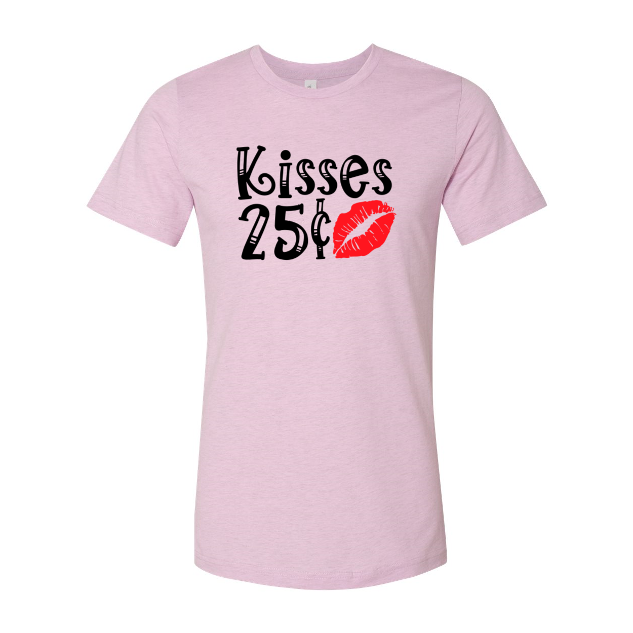 VAL0148 Kisses 25 cent Shirt in various colors, showcasing its soft fabric and stylish design.