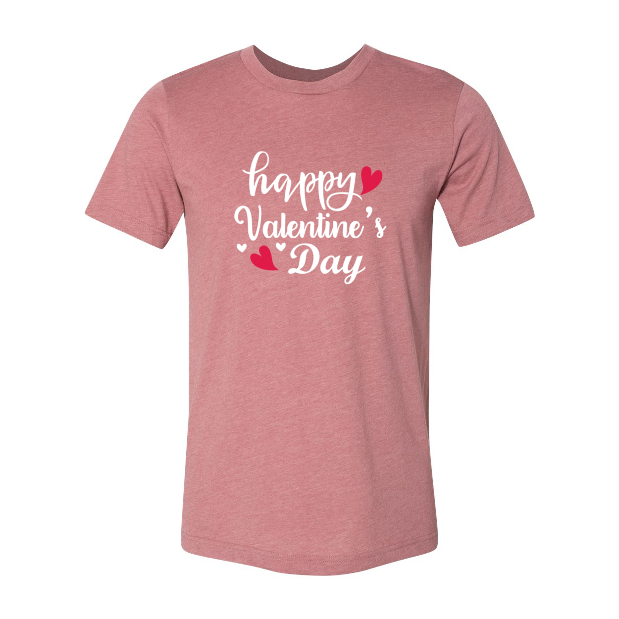 VAL0226 Happy Valentines Day Shirt in various colors, showcasing its comfortable fit and high-quality print.