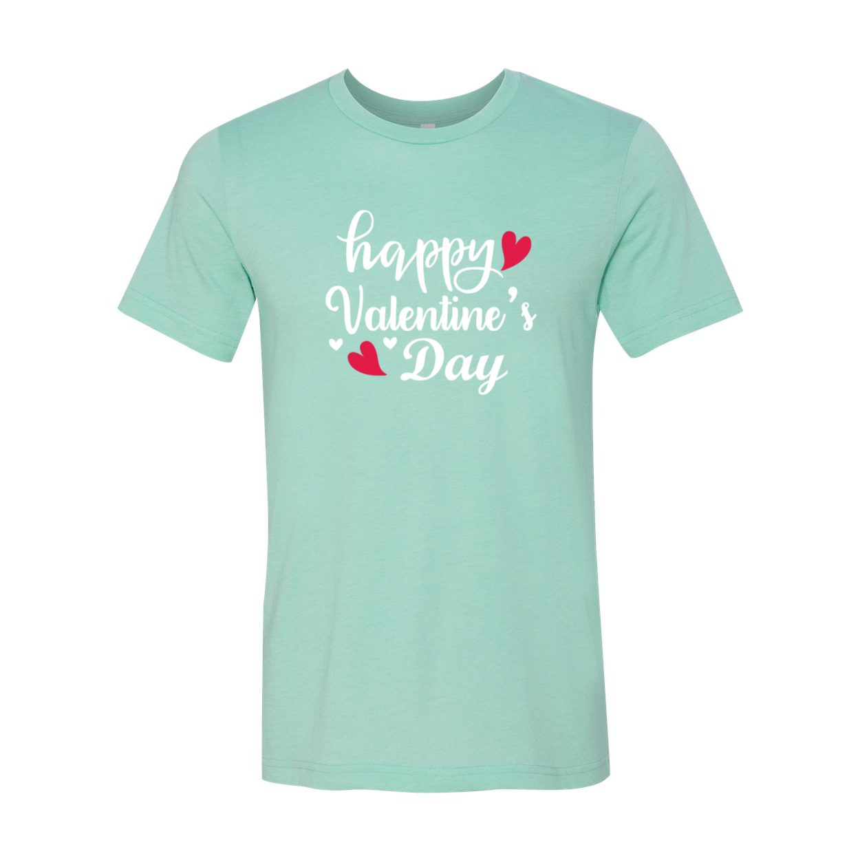 VAL0226 Happy Valentines Day Shirt in various colors, showcasing its comfortable fit and high-quality print.