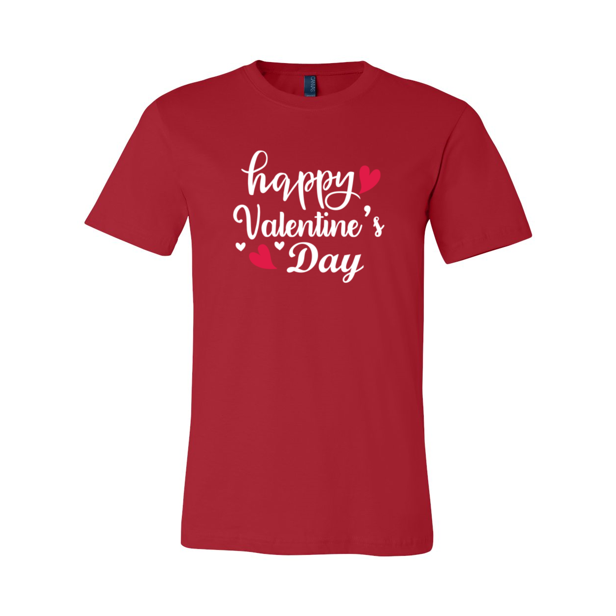 VAL0226 Happy Valentines Day Shirt in various colors, showcasing its comfortable fit and high-quality print.