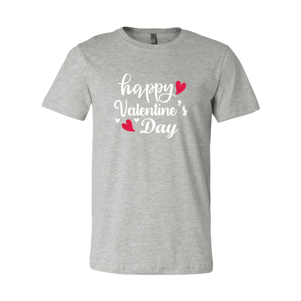 VAL0226 Happy Valentines Day Shirt in various colors, showcasing its comfortable fit and high-quality print.