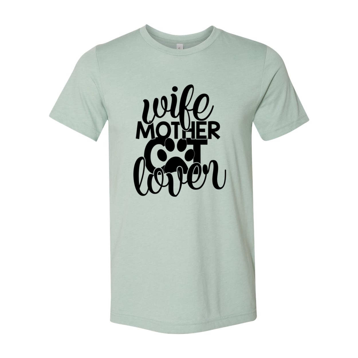 Wife Mother Cat Lover Shirt in various colors, showcasing its soft fabric and stylish design.