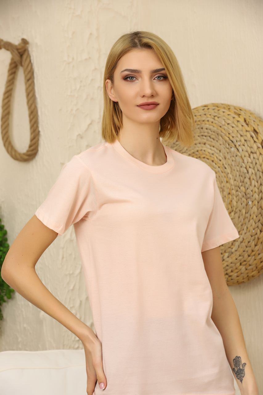 Womens Boyfriend Premium Cotton T-Shirt in various colors, showcasing its relaxed fit and soft fabric.