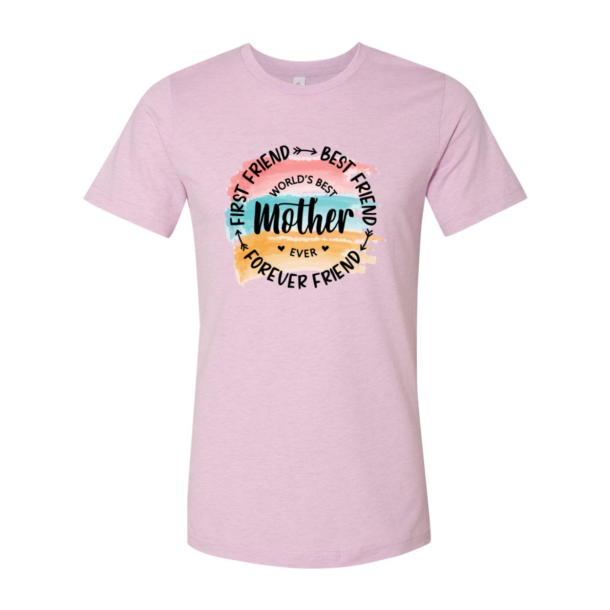 Unisex T-shirt featuring the phrase 'Worlds Best Mother Ever' in vibrant print, made from soft ring spun cotton, available in multiple colors.