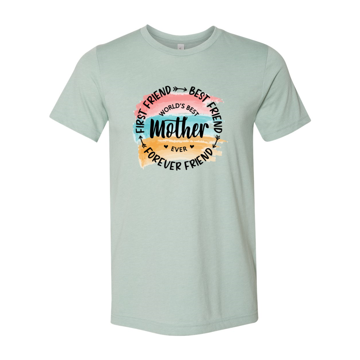 Unisex T-shirt featuring the phrase 'Worlds Best Mother Ever' in vibrant print, made from soft ring spun cotton, available in multiple colors.