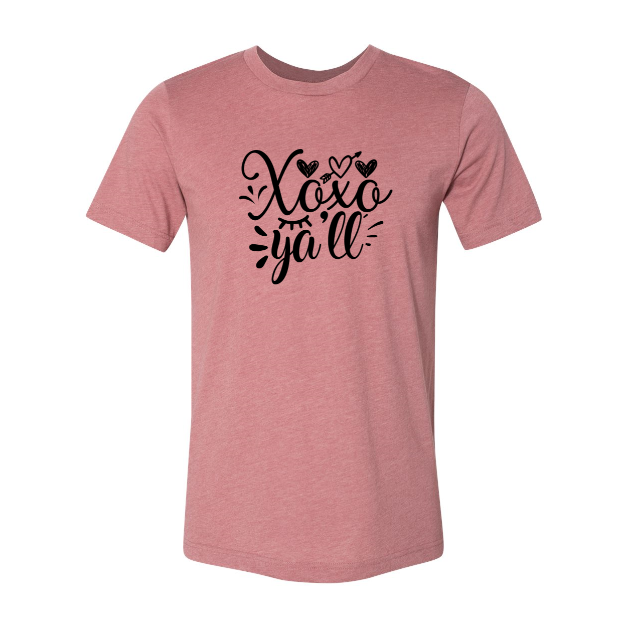 Xoxo Ya All Shirt in various colors, showcasing its unisex design and comfortable fit.