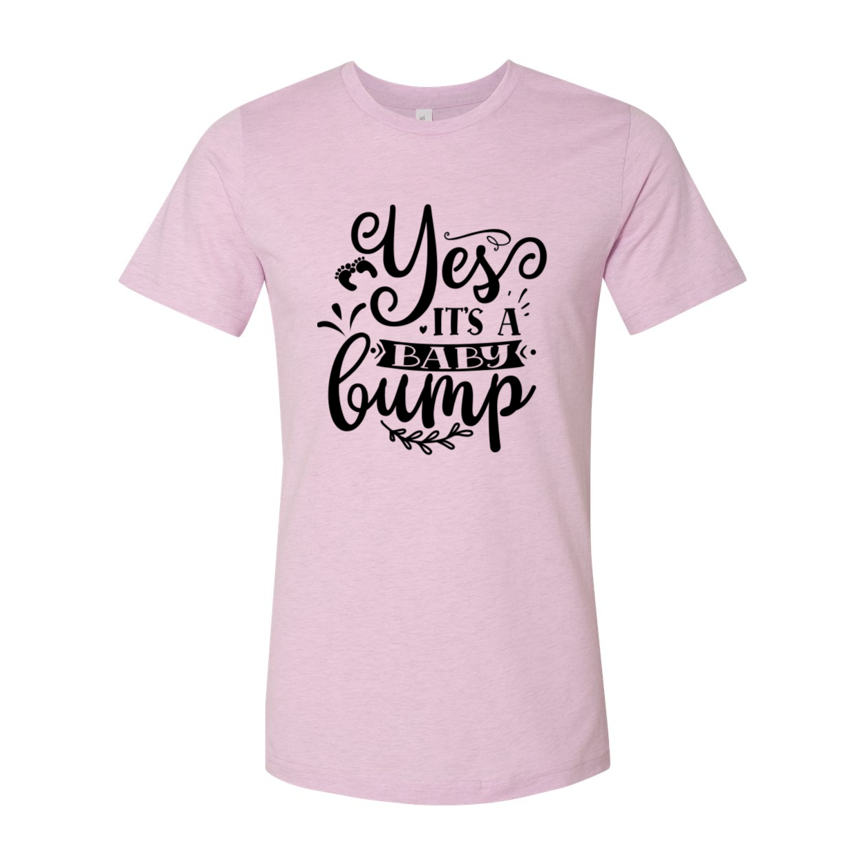 A stylish unisex T-shirt designed for expecting parents, showcasing a baby bump with comfort and style.