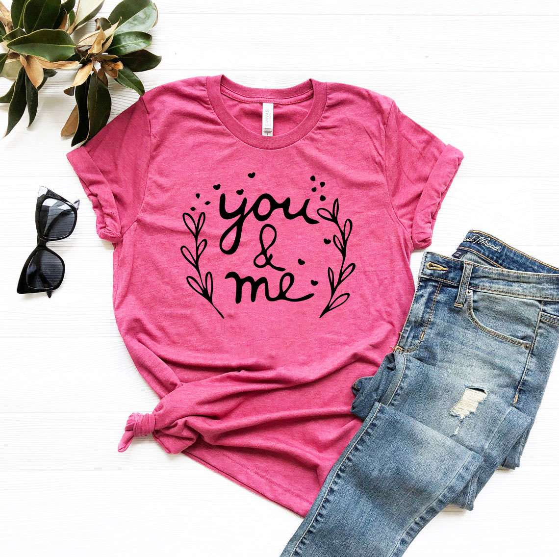 You & Me Shirt in various colors, showcasing its soft fabric and stylish design.