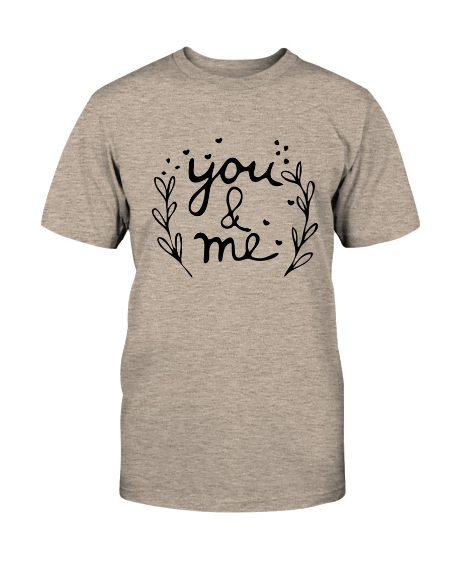 You & Me Shirt in various colors, showcasing its soft fabric and stylish design.